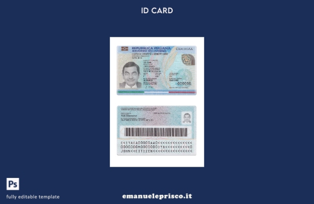modello di versione ID Italia stile verificato ( presente).